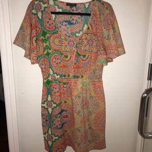 Multicolor paisley dress